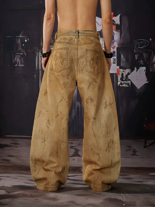 Distressed Wide-Leg Jeans 4