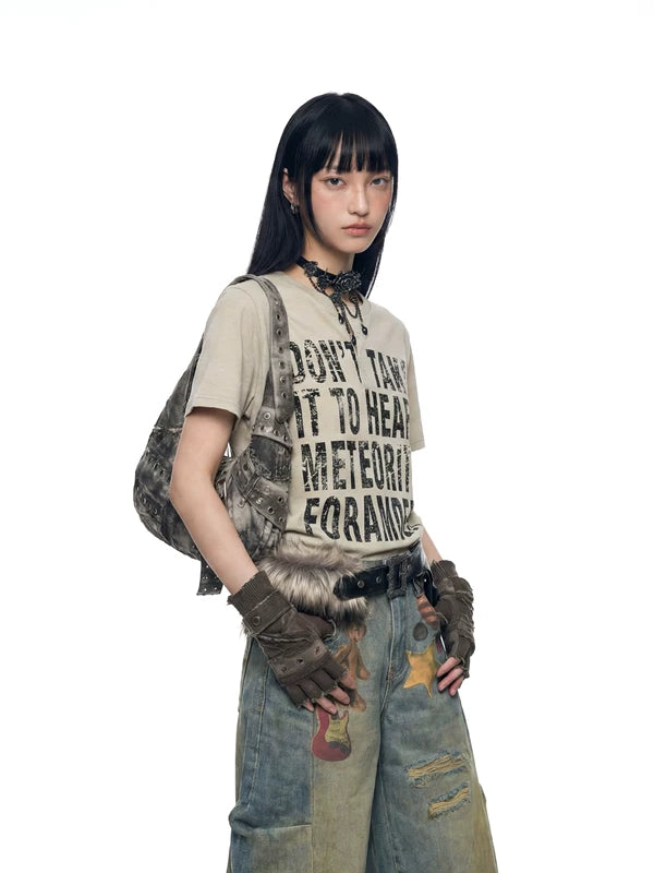 Distressed Graphic Print T-Shirt 3
