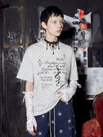 Heart Polka Dot Graphic Cotton T-Shirt 2