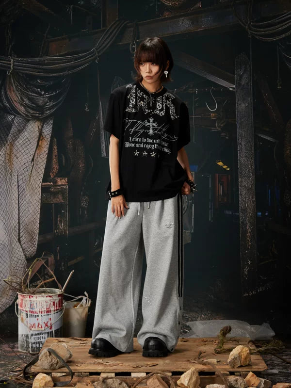 Street Style Graphic Print Cotton T-Shirt 4