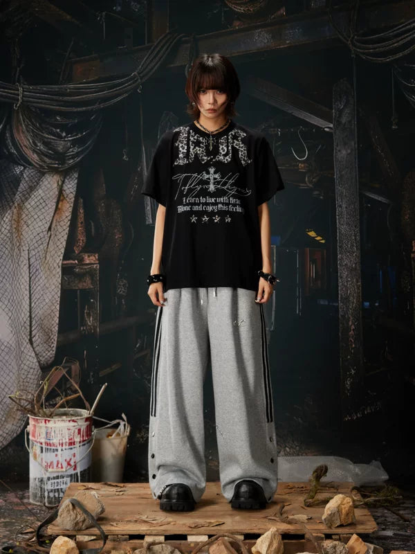 Street Style Graphic Print Cotton T-Shirt 5