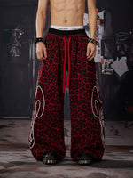 Leopard Print Wide-Leg Pants 1