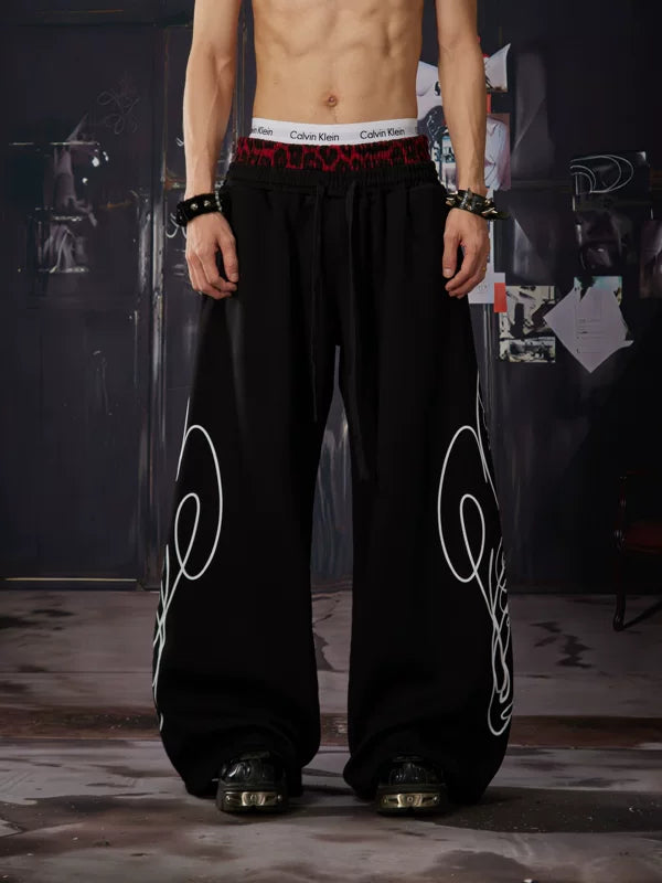 Leopard Print Wide-Leg Pants 3