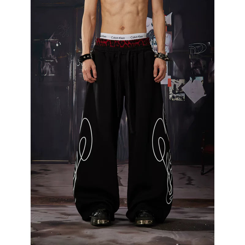 6077689001039,6077689001040,6077689001041,6077689001042, Leopard Print Wide-Leg Pants