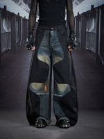 ,6154818914243,6154818914244,6154818914245, Deconstructed Patchwork Wide Leg Denim Pants
