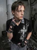 Leopard Print Collar Polo Shirt 3