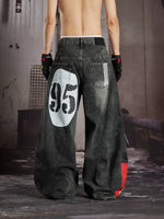 Loose-Fit Wide-Leg Graphic Print Jeans 3