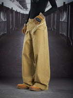 Wide Leg Cotton Utility Work Pants 3