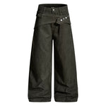 6161993034269,6161993034270,6161993034271,6161993034272,6161993034273, Wide Leg Cotton Utility Work Pants