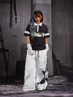 Letter Print Short-Sleeve Polo Shirt 5