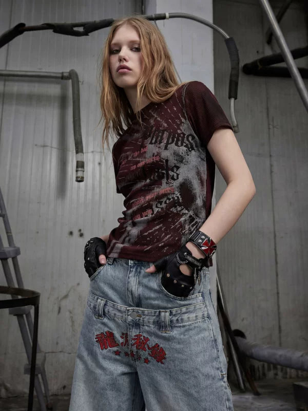 Slim Fit Graphic Short Sleeve T-Shirt 1
