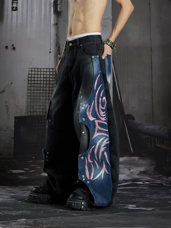 Distressed Wide Leg Jeans 2