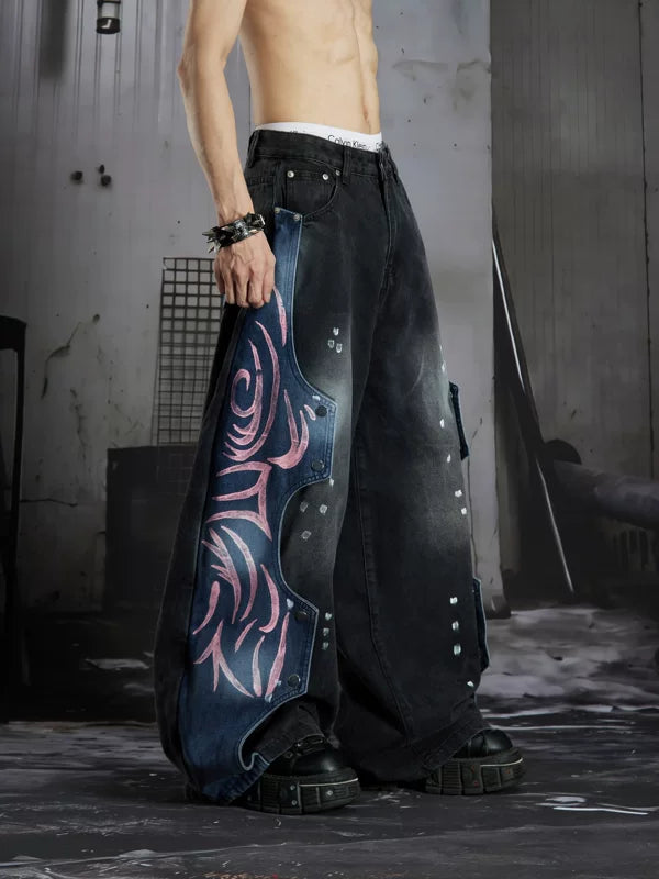 Distressed Wide Leg Jeans 3