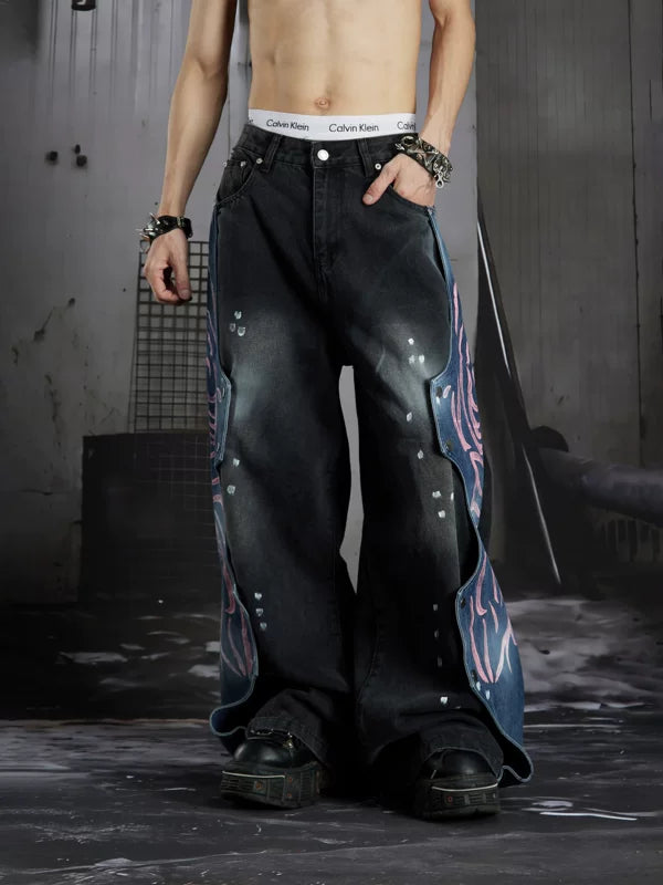 Distressed Wide Leg Jeans 5