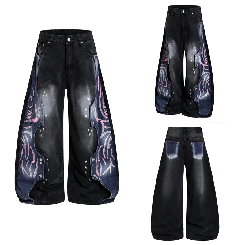 6253545758906,6253545758907,6253545758908,6253545758909,6253545758910, Distressed Wide Leg Jeans