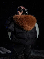 Hooded Faux Fur Trim Padded Winter Coat 3