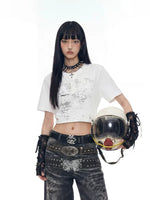 Distressed Print Slim Fit T-Shirt 2