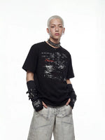 Distressed Print Slim Fit T-Shirt 3