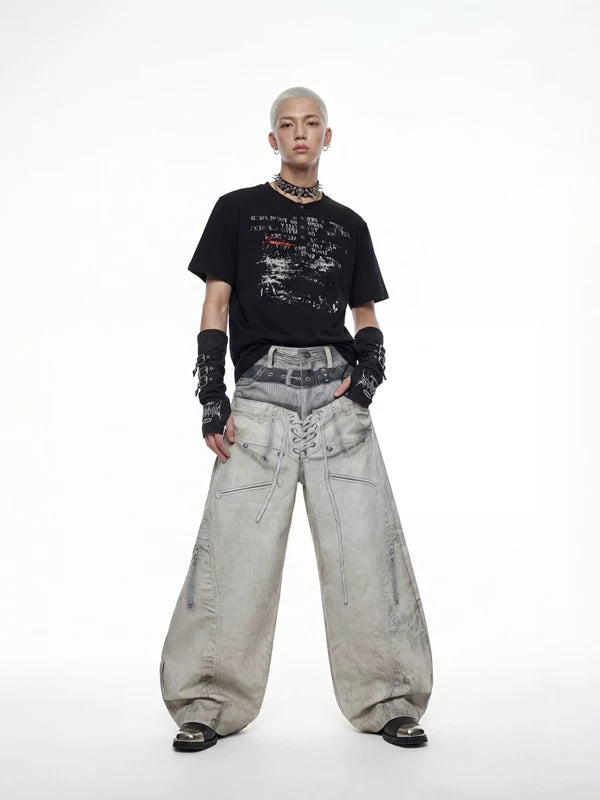 Distressed Print Slim Fit T-Shirt 4