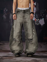 Distressed Wide Leg Jeans 1
