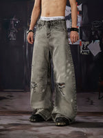 Distressed Wide Leg Jeans 2