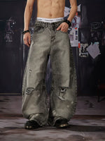 Distressed Wide Leg Jeans 3