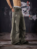 Distressed Wide Leg Jeans 4