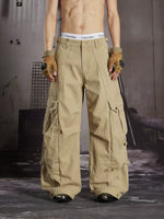 Loose Straight Leg Multi-Pocket Cargo Pants 1