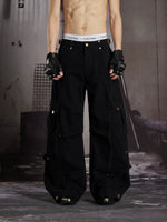 Loose Straight Leg Multi-Pocket Cargo Pants 4