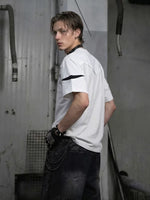 Zipper-Detail Crew Neck T-Shirt 2