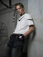 Zipper-Detail Crew Neck T-Shirt 3