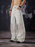 Distressed Wide-Leg Jeans Pants 3