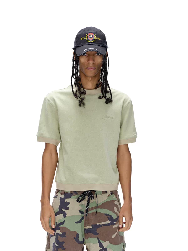 Loose Fit Fleece Crew Neck T-Shirt 3