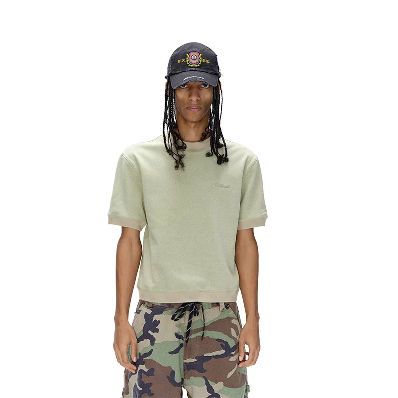 6061141097116,6061141097117,6061141097118,6061141097119, Loose Fit Fleece Crew Neck T-Shirt