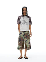 Loose-Fit Camouflage Leopard Print Pants 3