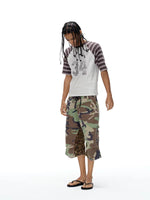 Loose-Fit Camouflage Leopard Print Pants 4