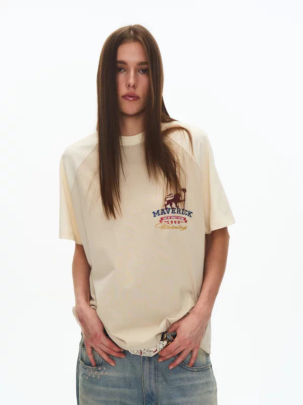Graphic Print Raglan T-Shirt 3