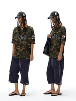 Camouflage Embroidered Short-Sleeve T-Shirt 2