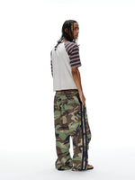 Camouflage Badge Embroidered Loose Casual Pants 5