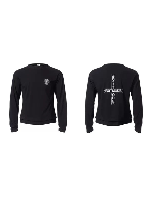Embroidered Double Layer Long-Sleeve T-Shirt 5