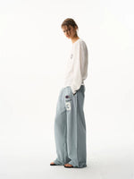 Loose Fit Sporty Embroidered Sweatpants 4