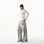 6021912552560,6021912552561,6021912552562,6021912552563, Loose Fit Sporty Embroidered Sweatpants