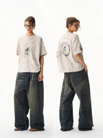 Unicorn Graphic Oversized Short-Sleeve T-Shirt 1