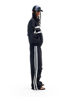 Wide Leg Striped Track Pants 5