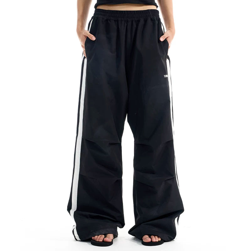 6098473131188,6098473131189,6098473131190,6098473131191, Wide Leg Striped Track Pants