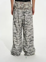 Double Waist Camouflage Wide-Leg Sporty Pants 5