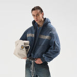 6097576486853,6097576486854,6097576486855,6097576486856, Distressed Oversized Hooded Workwear MA1 Jacket