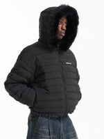 Duck Down Puffer Jacket with Detachable Fur 3