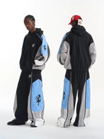 Colorblock Embroidered Loose-Fit Sport Jacket 1