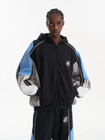 Colorblock Embroidered Loose-Fit Sport Jacket 5